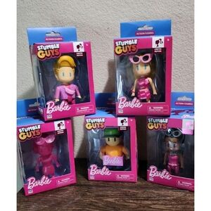 Stumble Guys x‎ Barbie Limited Edition 5 Figure Set PMI NIB 8+